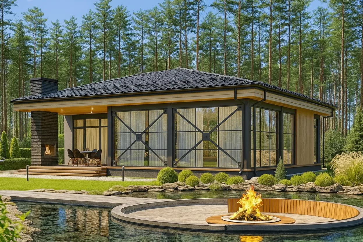 Современные стеклянные панели